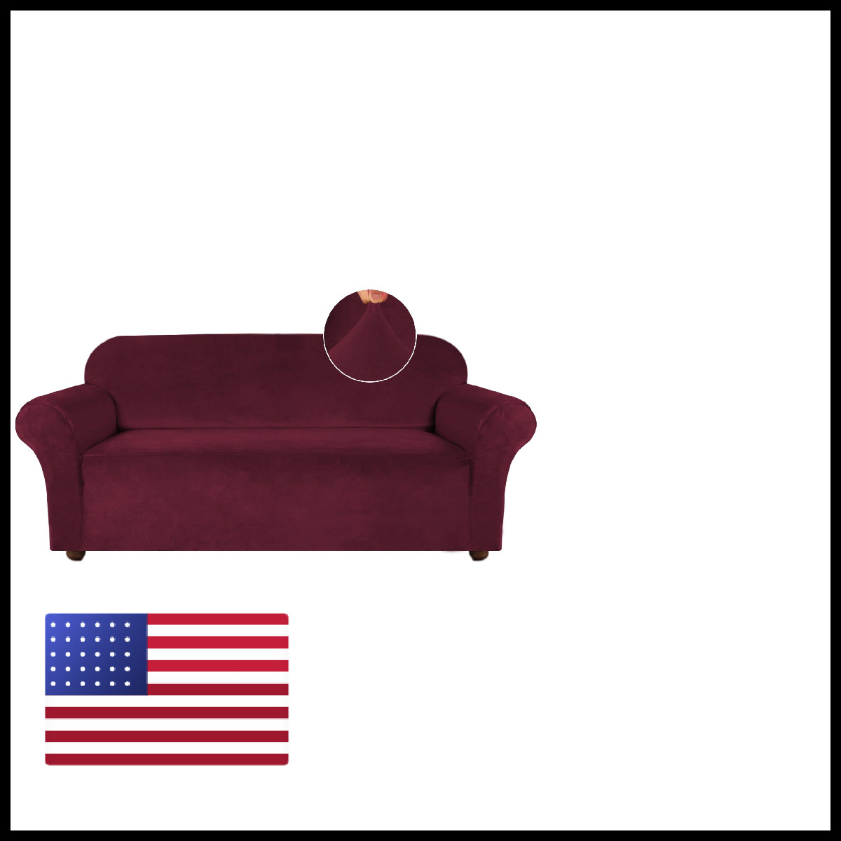 Turquoize Velvet Couch Covers Stretch Oversized Sofa Cover For 3 Cushion Large