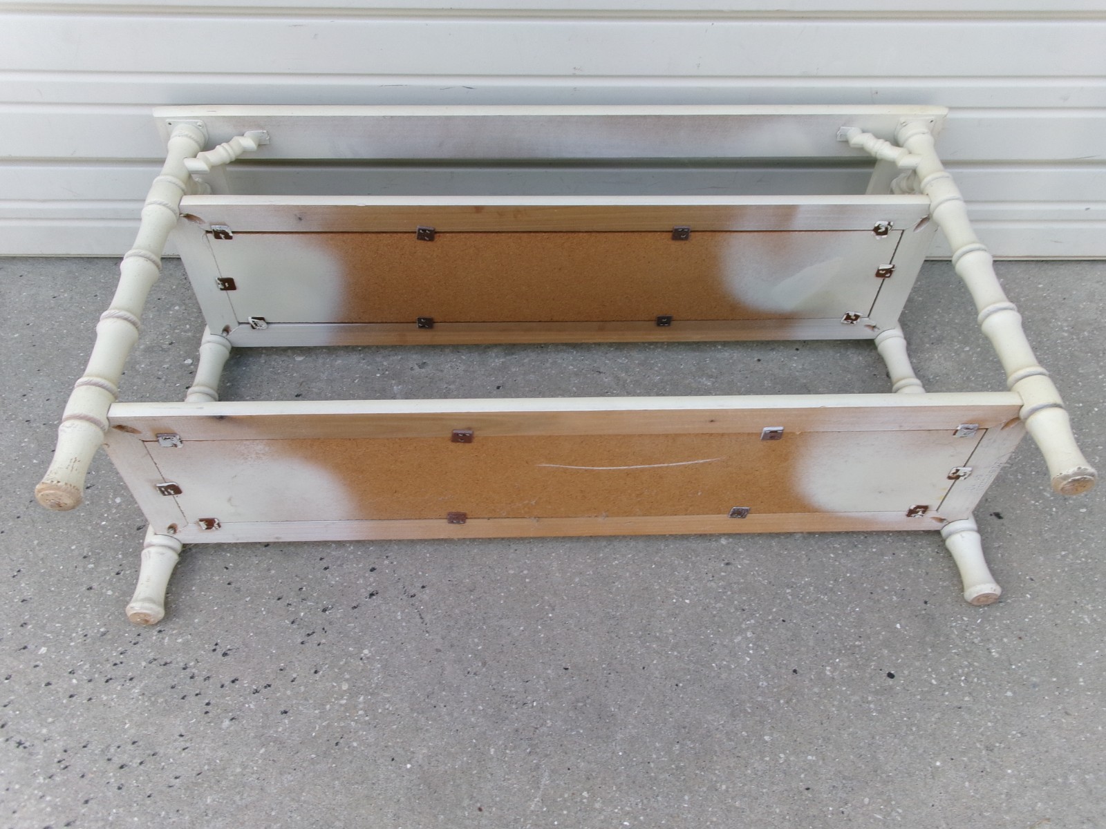 Fretwork Faux Bamboo Console Sofa Table Regency Chinoiserie Chippendale Hallway