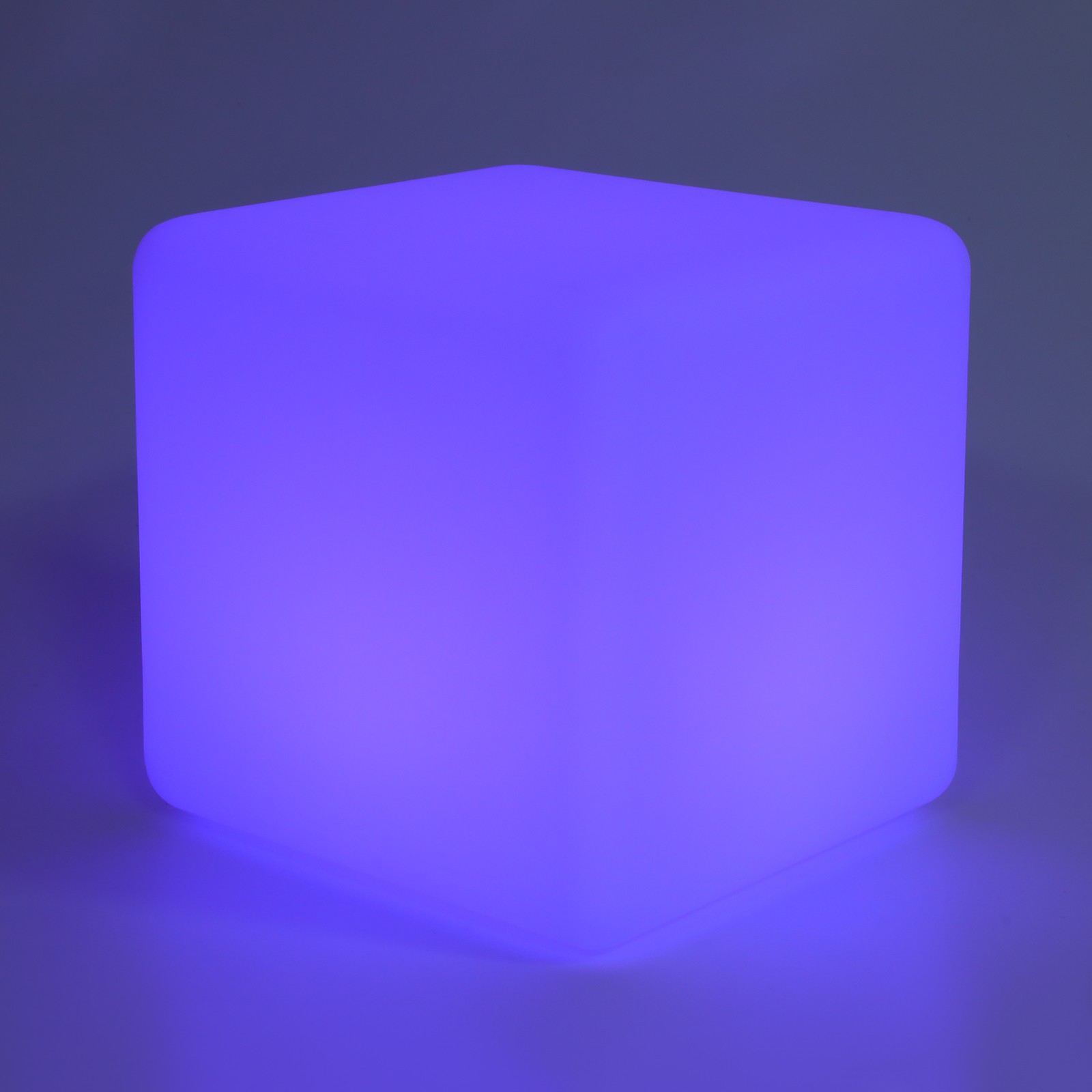 12 inch LED Light Cube Stools Chair W/Remote Control 16 RGB Colors Rechargeable