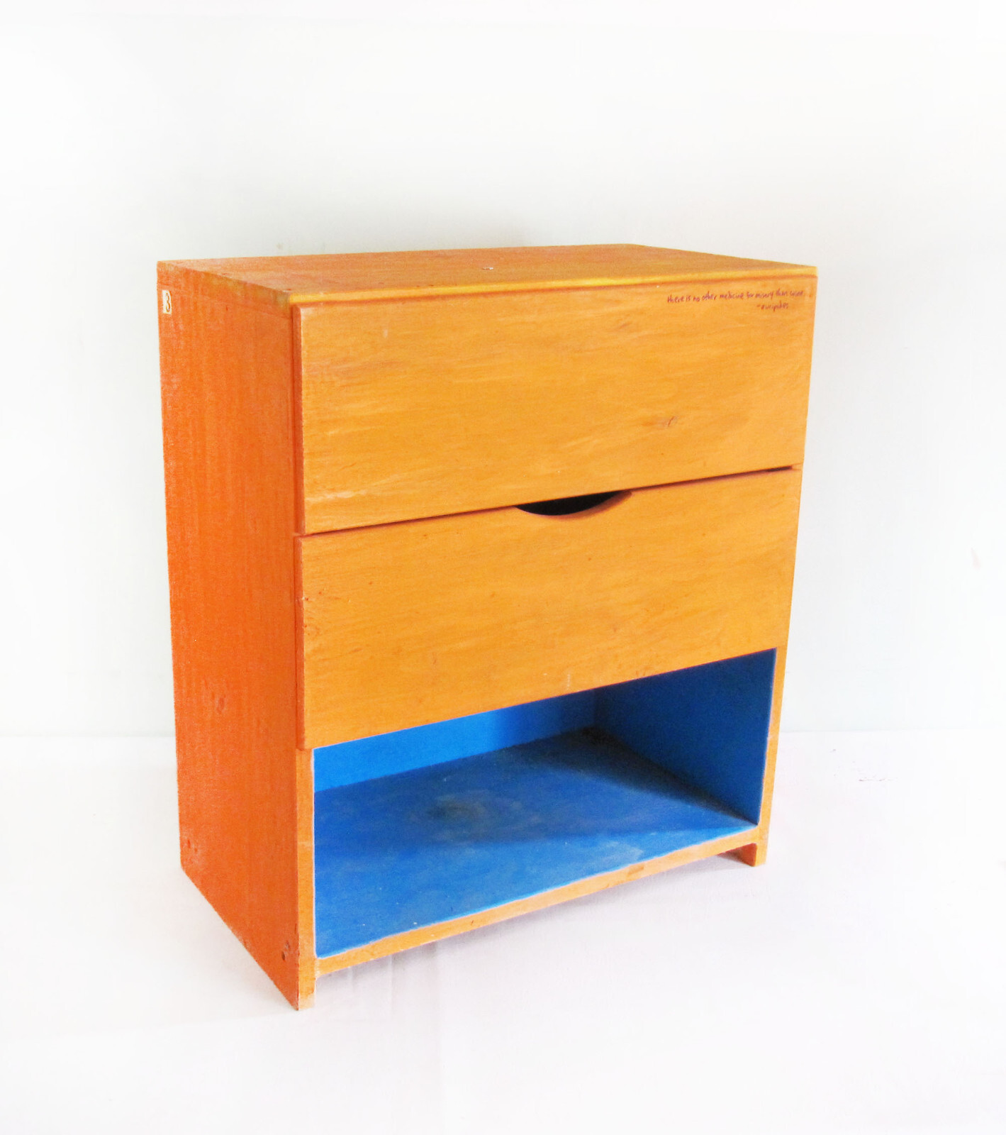 Fantastic Vintage Whimsical Artists Utility Cabinet Stand