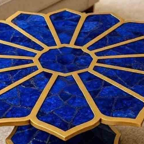 Luxury Lapis Lazuli Stone Tabletop – Semi Precious Overly Stone & Home Decor