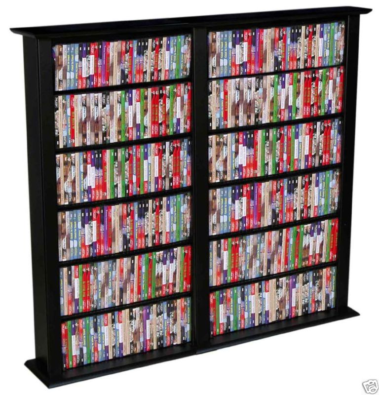 Wall Tower DVD CD Rack For Storage 928 CD 468 DVD – Black, Oak, Cherry, Walnut