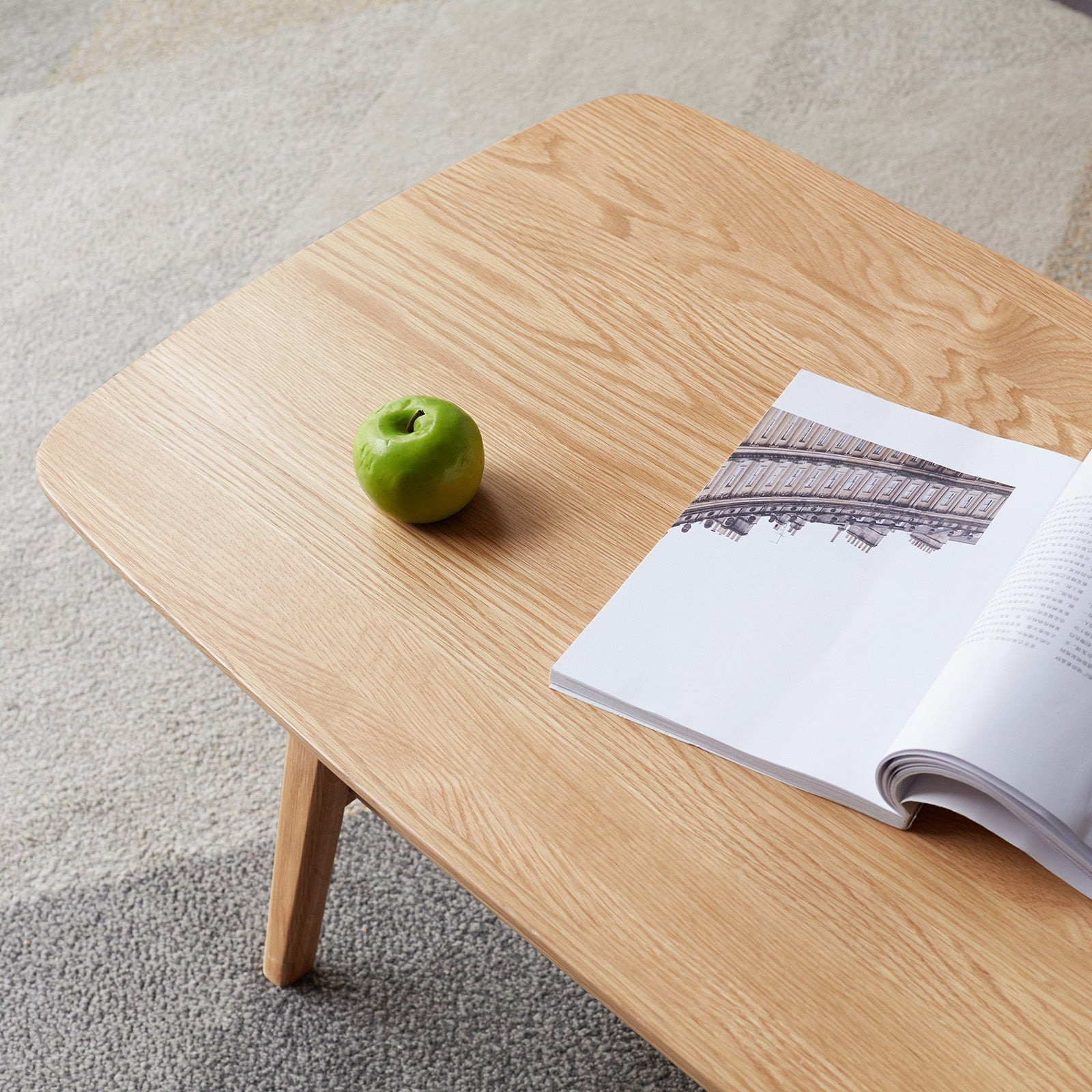 Solid Wood Center Table: 120x56x44cm, Easy Assembly