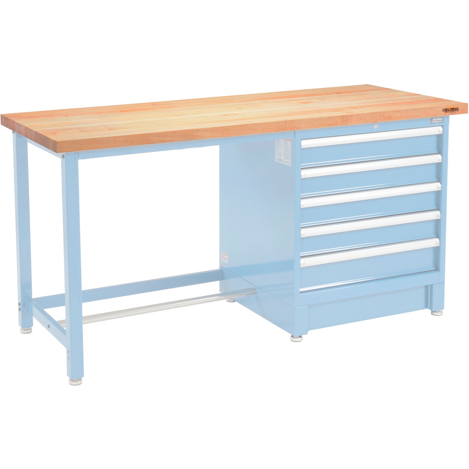Workbench Top – Maple Butcher Block Square Edge 60″ W x 36″ D x 1-3/4″ Thick