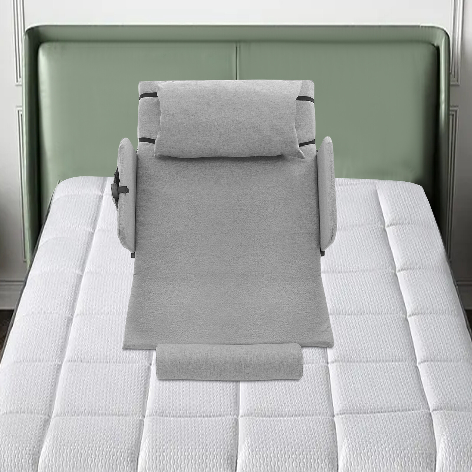 2-80° Electric Lifting Bed Backrest Adjustable Back Rest Bed Sitting BackrestUS