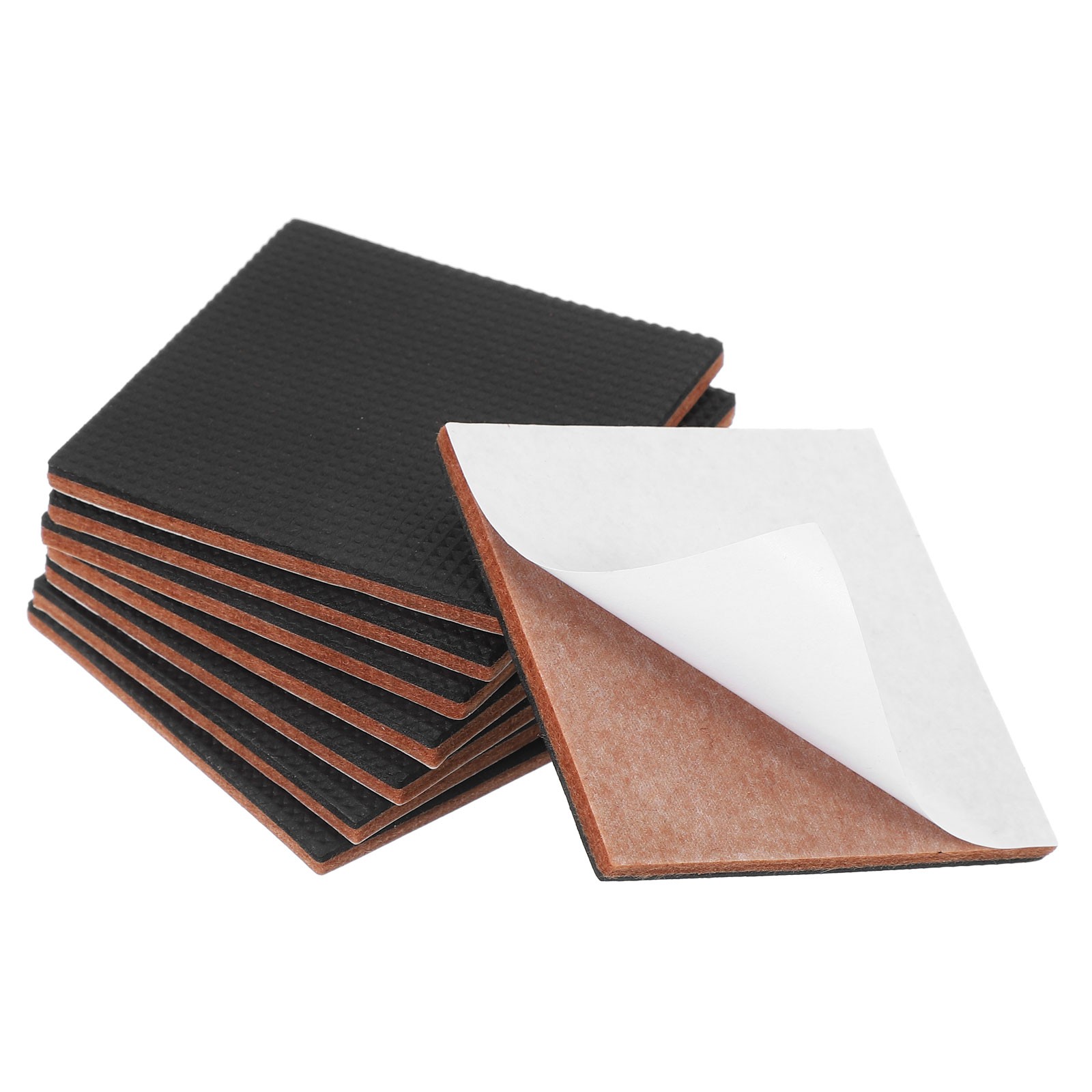 24Pcs 3″ Non Slip Felt Furniture Pads Square EVA Furniture Feet Black