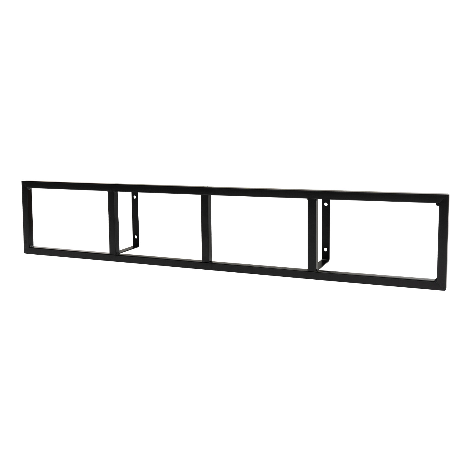 34 Inch Wall Mount Media Storage Rack CD DVD Organizer Metal Shelf Black NEW