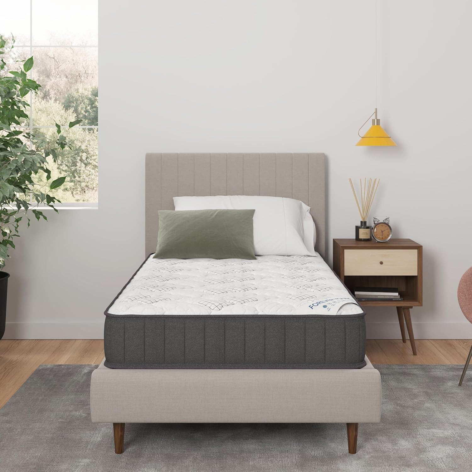 9″ Hybrid Twin Mattress – Firm – Made in – Individually Pocketed Coils &