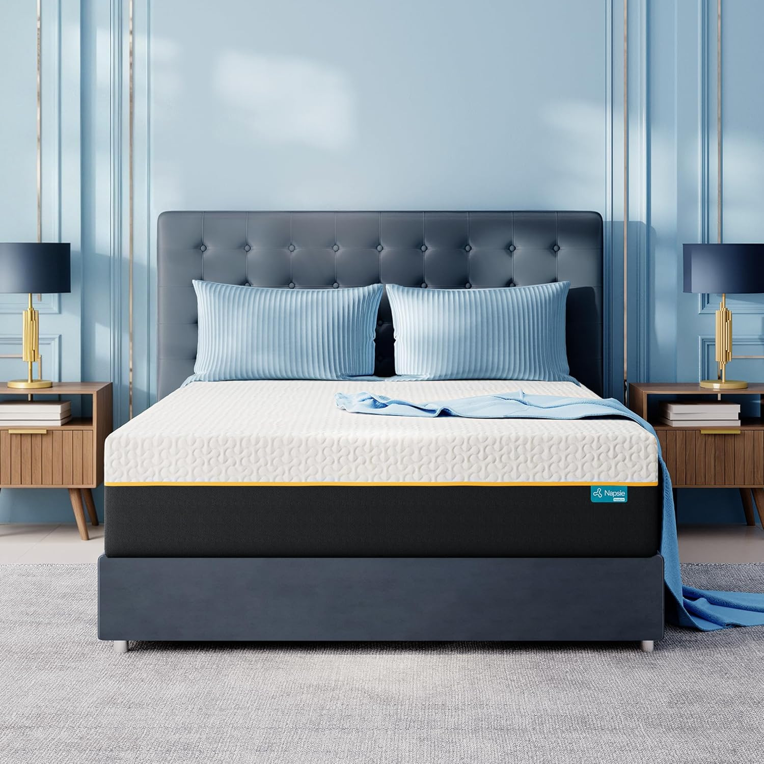 Firm Queen Memory Foam Mattress, 14 Inch Queen Size Mattress with Cooling Tencel