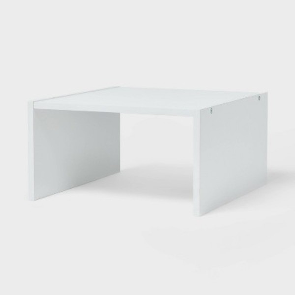 13″ Cube Accessory with 1 Shelf Insert White – Brightroom