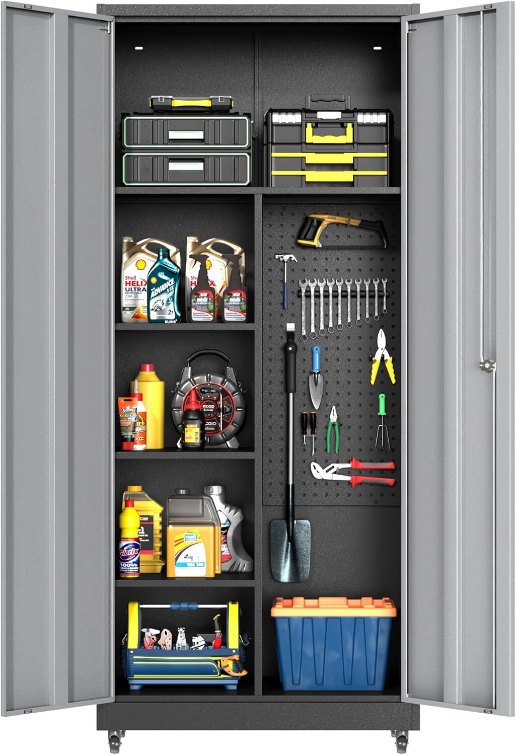 Rolling Tool Chest Tool Box Lockable Tool Storage Cabinet for Garage Kitchen 71H
