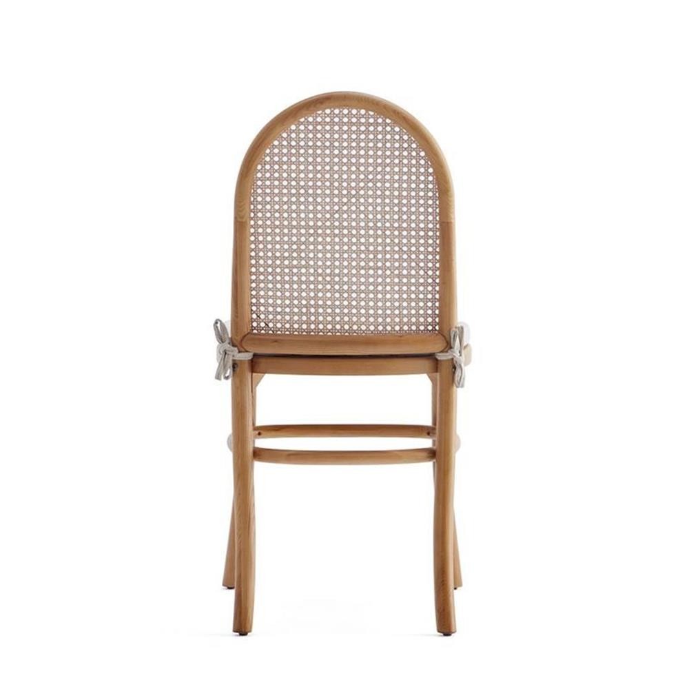 Manhattan Comfort Paragon 19.29″ Wood Dining Chair w/ Cushion in Natural (2 Pc)