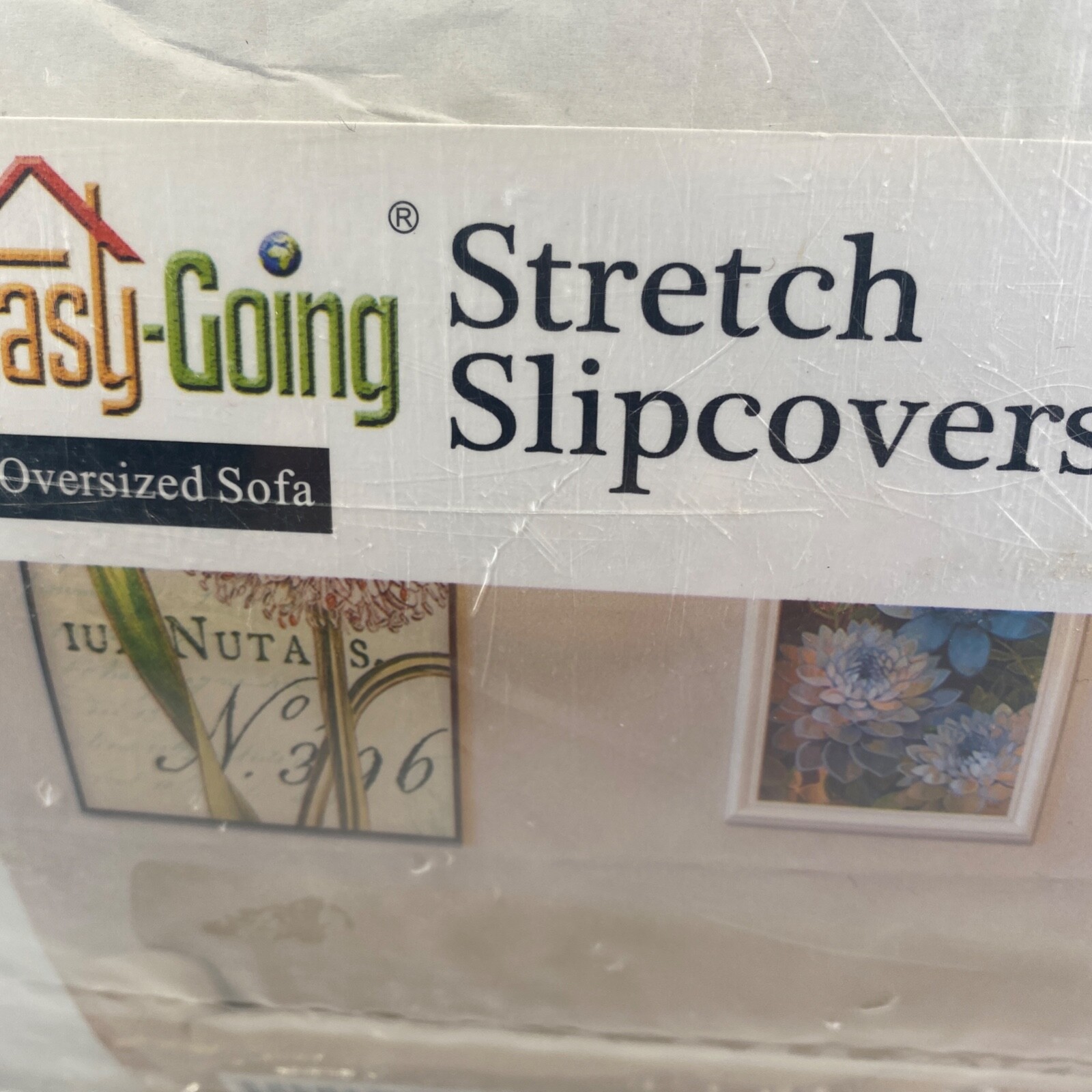 Stretch Oversized Slipcover By Easy-Going, Ivory, Easy Care, Anti-slip, Elastic
