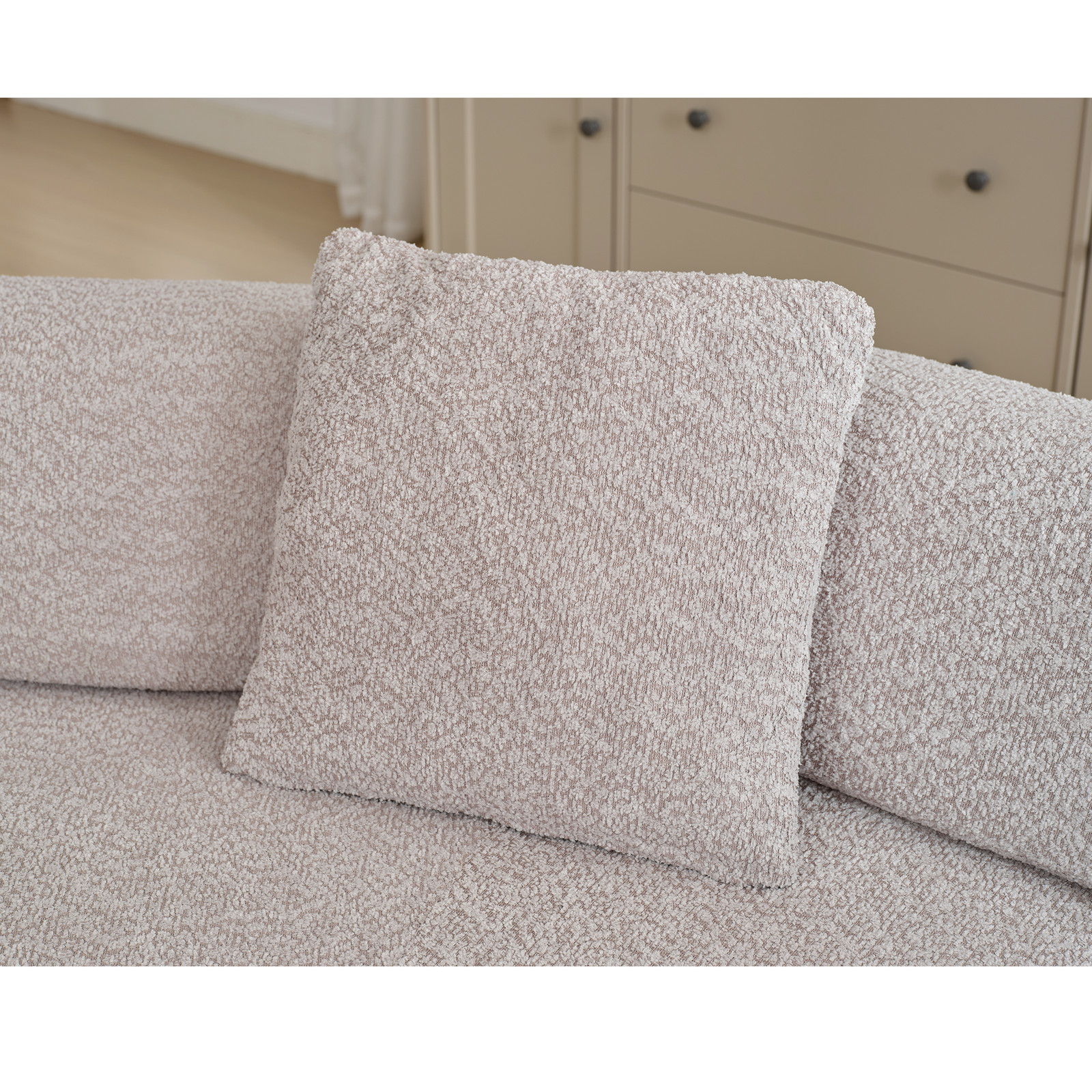 140″ L-Shape Couch Modular Sofa,4-Seater Sofa Couch wChaise No Assembly Required