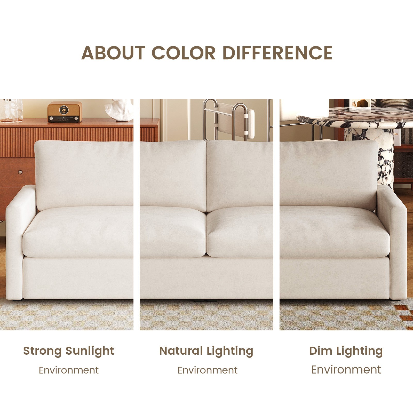 Polyester Loveseat Sofa,2 Seater Sofa With 2 Pillows,Sofa Couch For Living Room