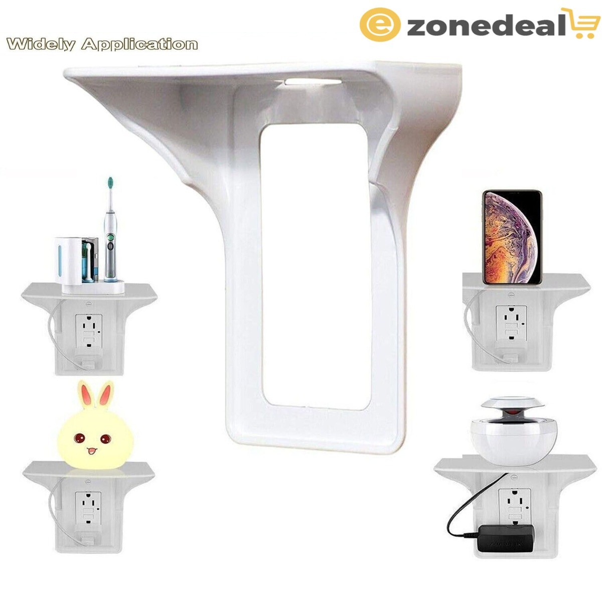 1pc Outlet Shelf Wall Holder 150G (White)