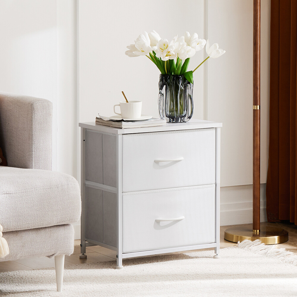 2-Drawer Storage Cabinets for Household Use, Drawer Dressers for Bedside Tables