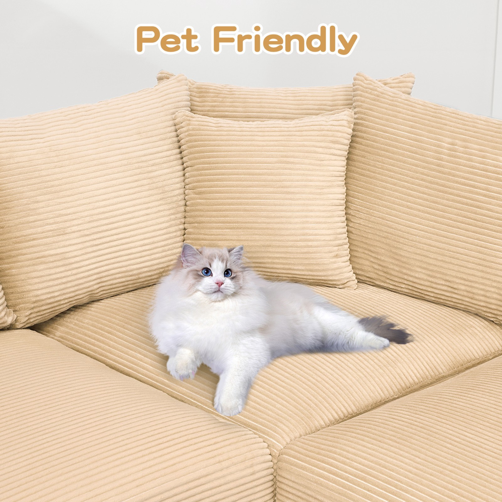 Oversized Living Room Cloud Modular Sectional Couch Ergonomic Chaise Lounge Seat