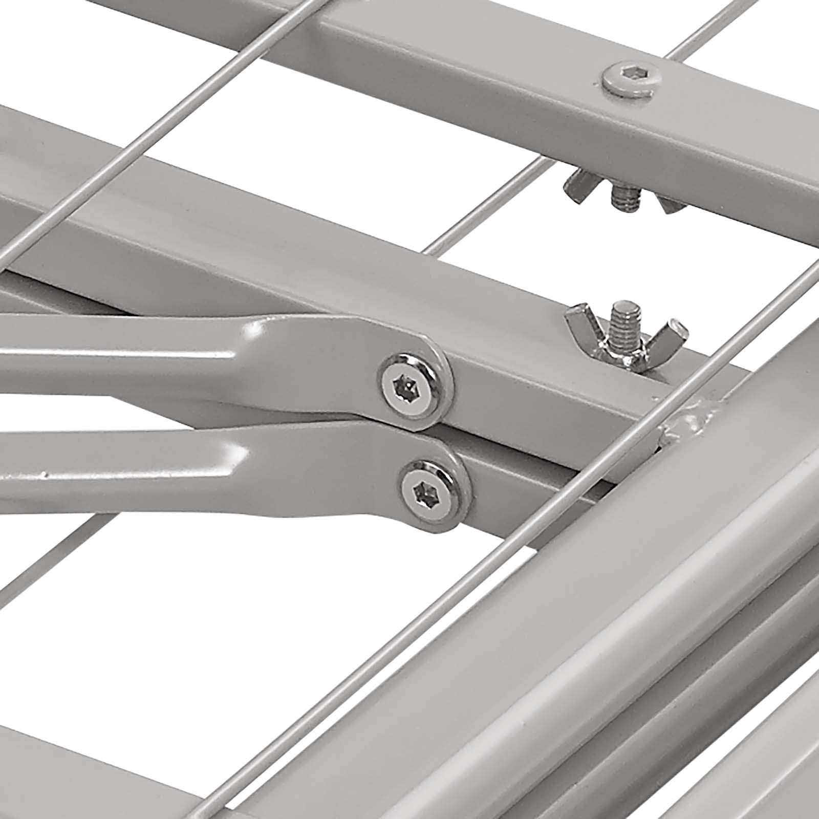 Modway Horizon Replaces Spring-Folding Metal Mattress Bed Frame Twin Gray