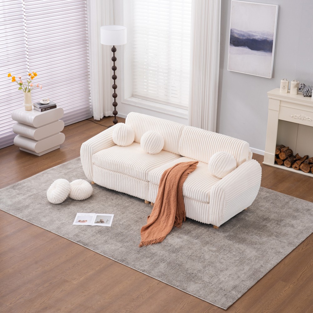 84″ 2 Seater Loveseat Sofa Couch for Living Room Apatment Bedroom with Pillows