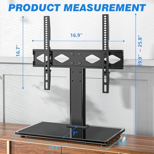 Universal Table Top TV Stand TV Base Replacement for Most 27-60 Inch 27″-60″