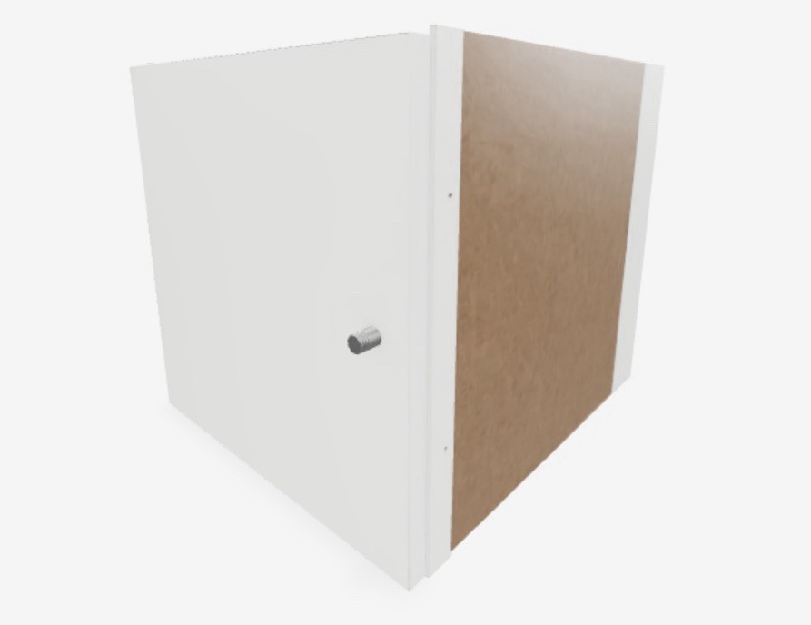 New IKEA KALLAX Insert With Door-White- 13×13″ 202.781.67
