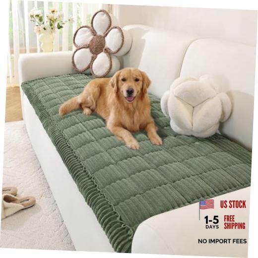 Couch Cover for Dogs, Washable Non Slip Sofa 27.6″ X 59″ 1 Pack Moss Green
