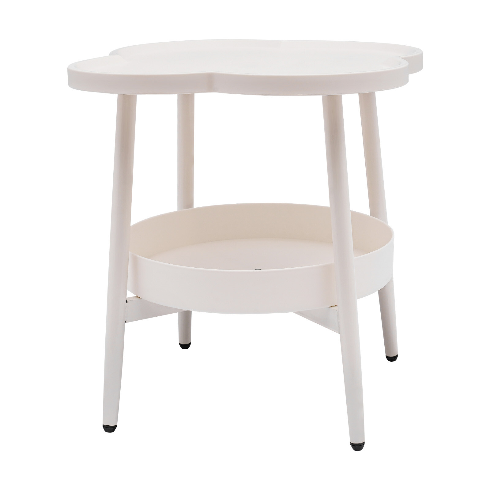 Four-leaf Clover Shape End Table Coffee&Tea Table Sofa Side Snack Table