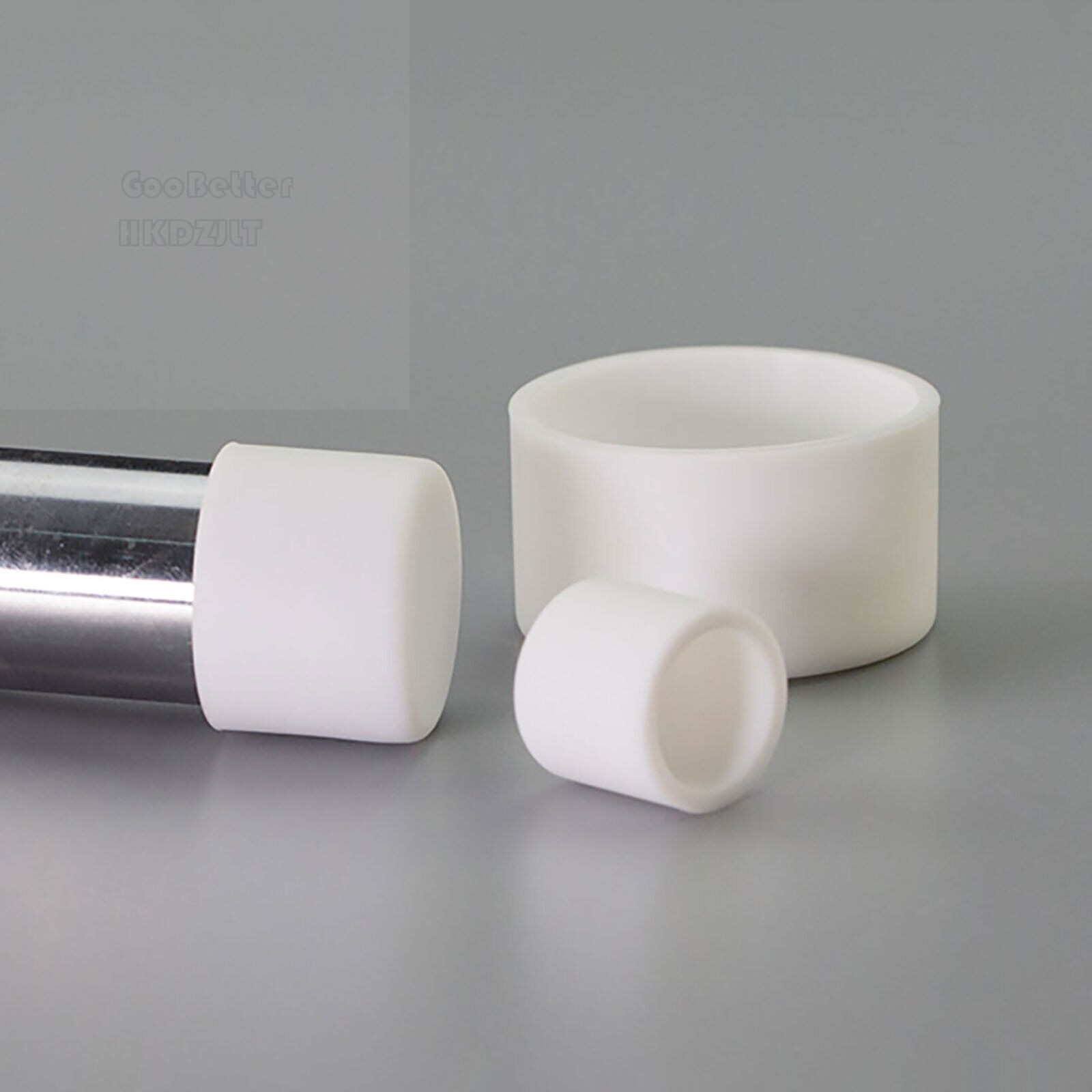 White Rubber Chair Ferrules Stool Table Feet Pipe Tip End Cover Caps 3 – 60.5 mm