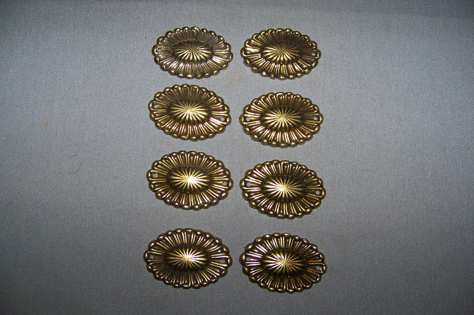Eight, SMALL, Brass Plate Over Pot Metal, Decorative Ormolu – SEE DESCRIPTION