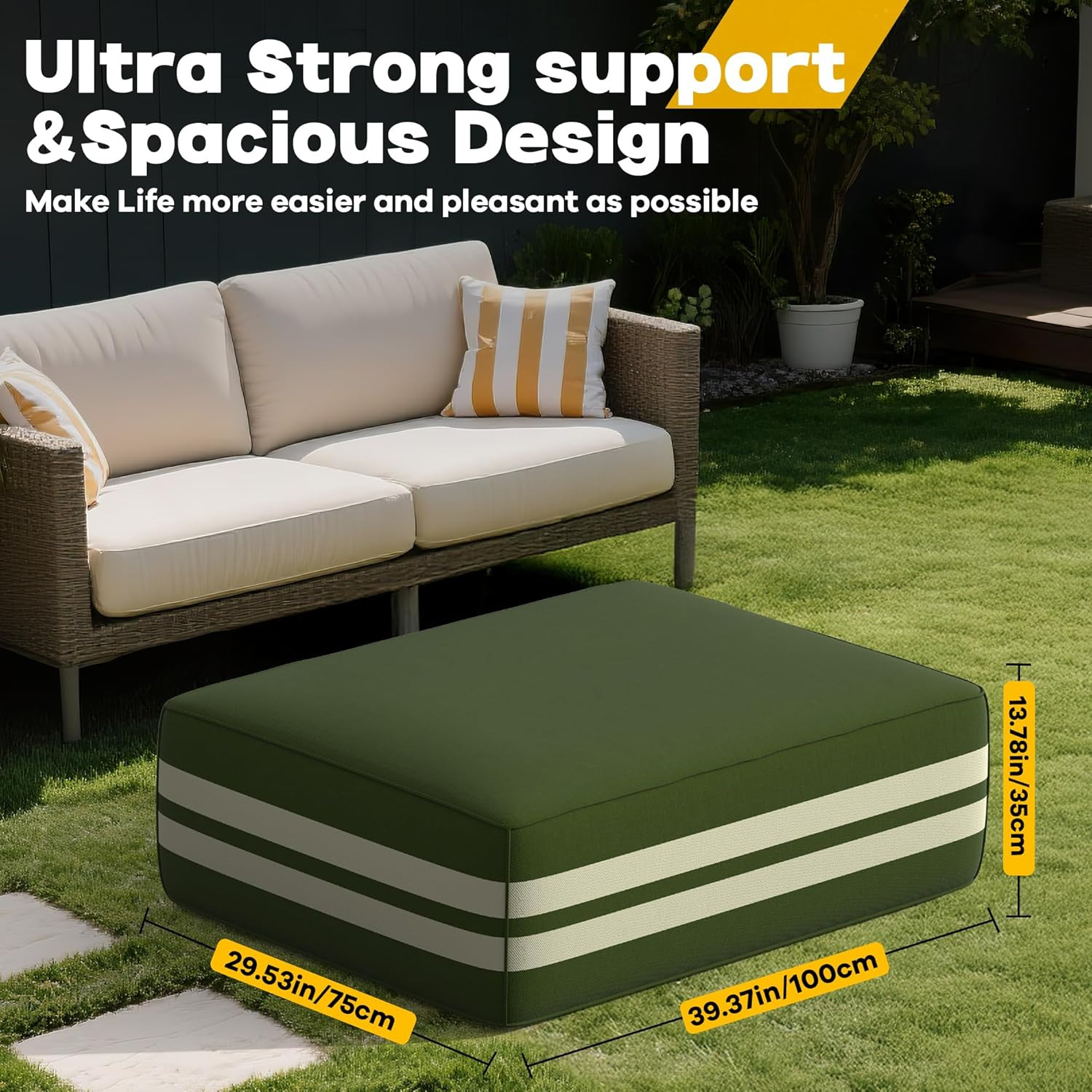 Inflatable Portable Table with Pump – Ideal for Camping, Travel & Backyard Fun