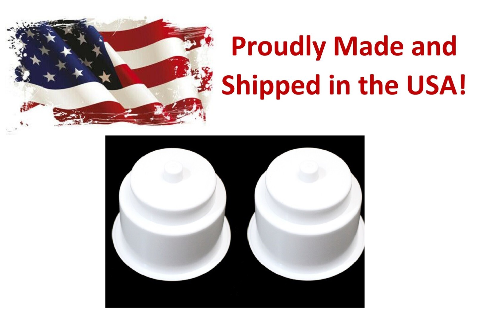 White Recessed Drop in Plastic Cup Drink Can Holder with Drain Hole Car Boat RV