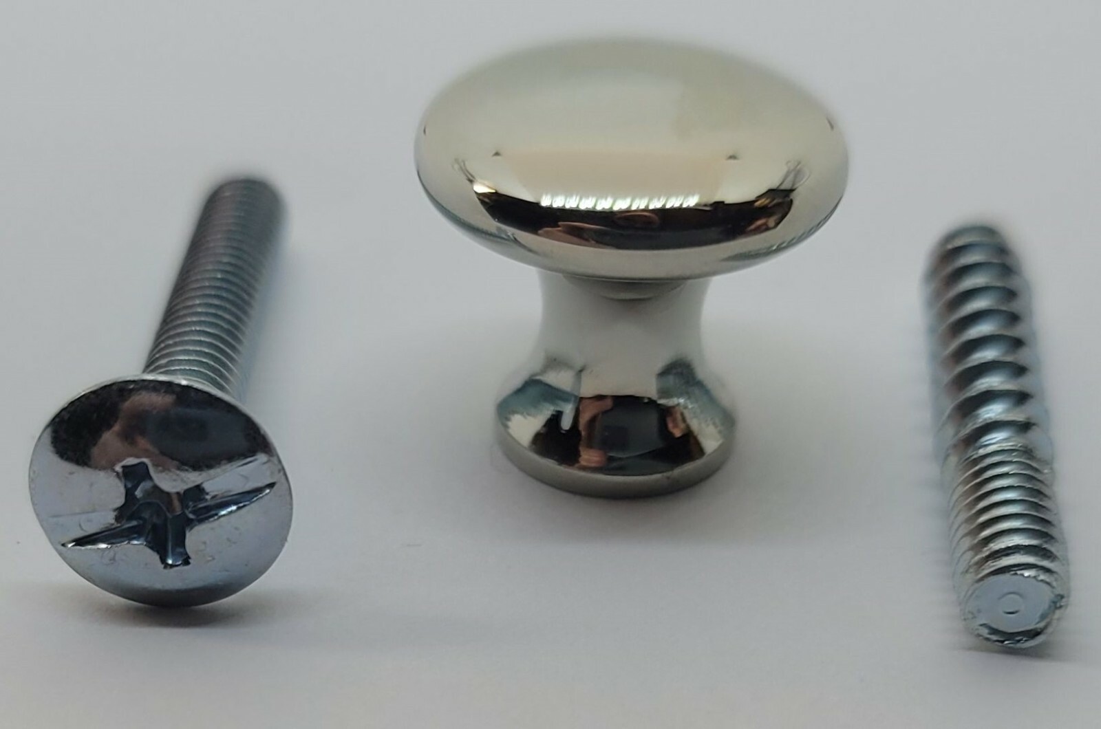 5/8″ Round Polished Solid Brass Nickel BOOKCASE Knob pull desk small cabinet