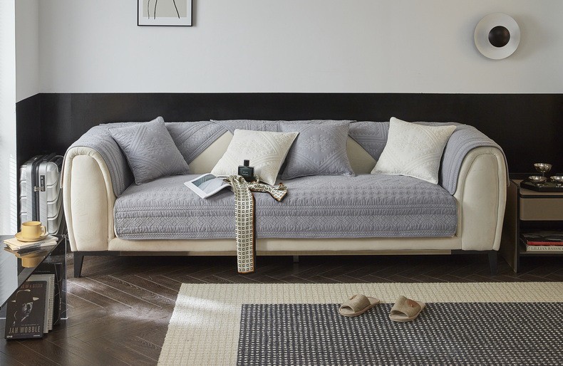 Geometric Printed Cotton Sofa Cushion Cover Non Slip
