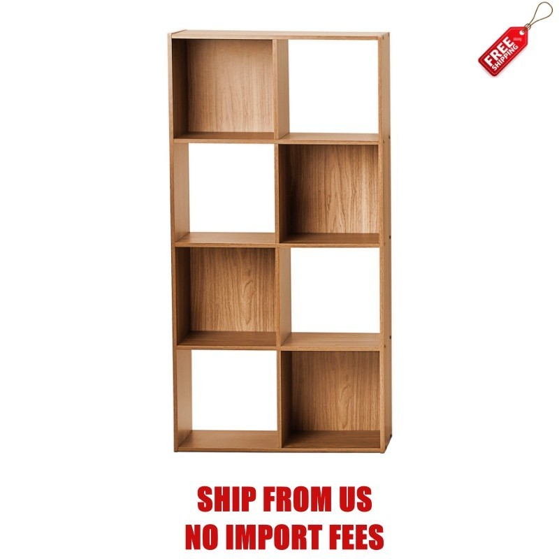Mainstays 8 Cube Storage Organizer, Warm Walnut