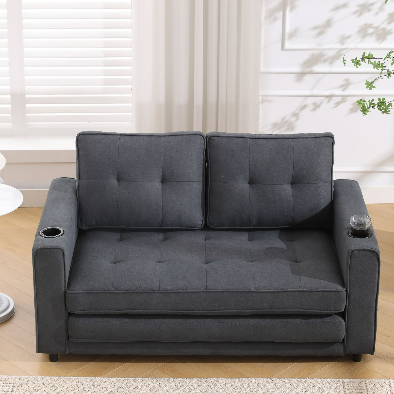 3-in-1 Convertible Pull Out Sofa Bed, Loveseat Sleeper Sofa Bed, Futon Sofa Bed