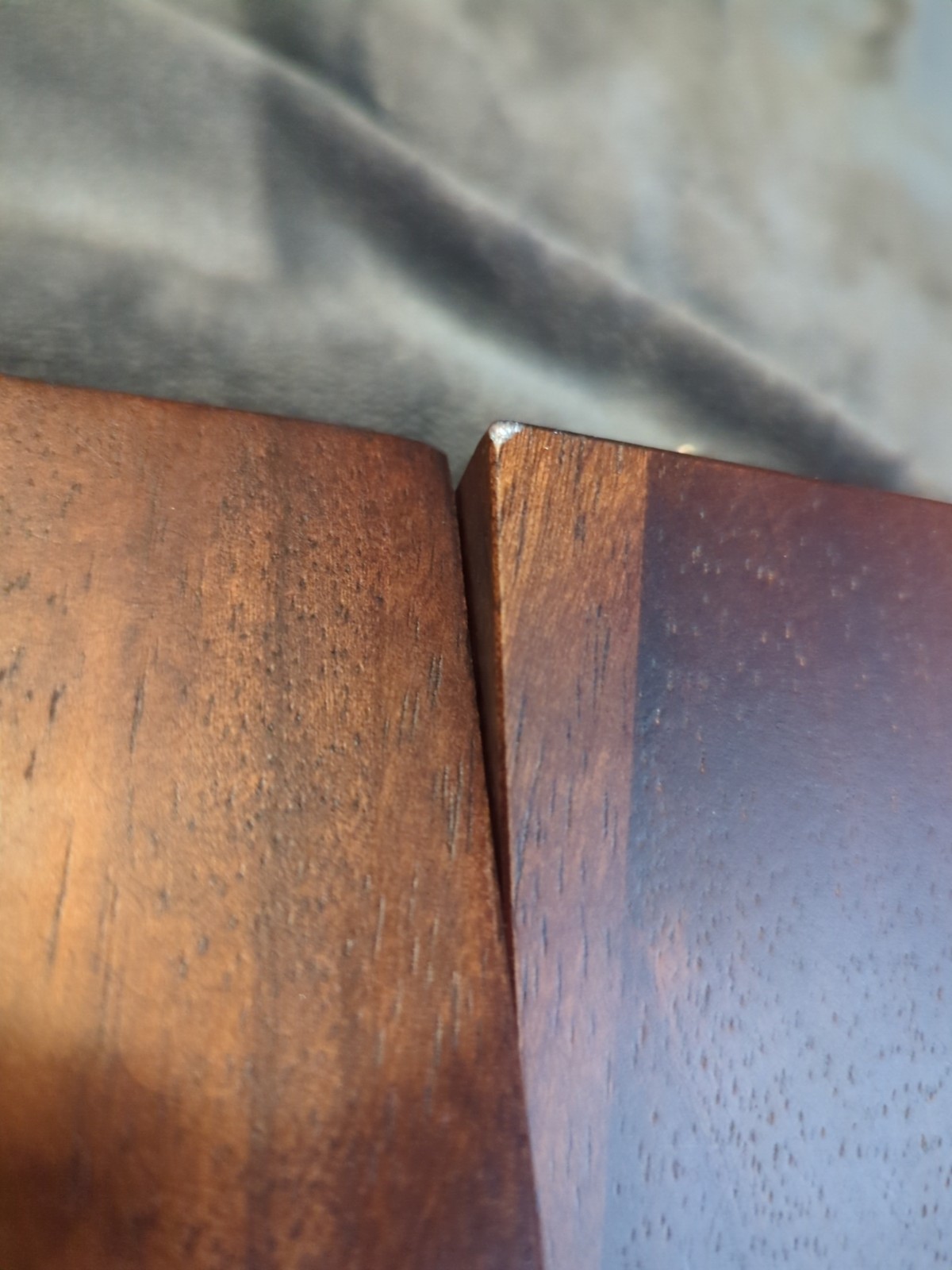 YES4ALL 4 Inch Square Furniture Legs WALNUT BROWN 4 Piece