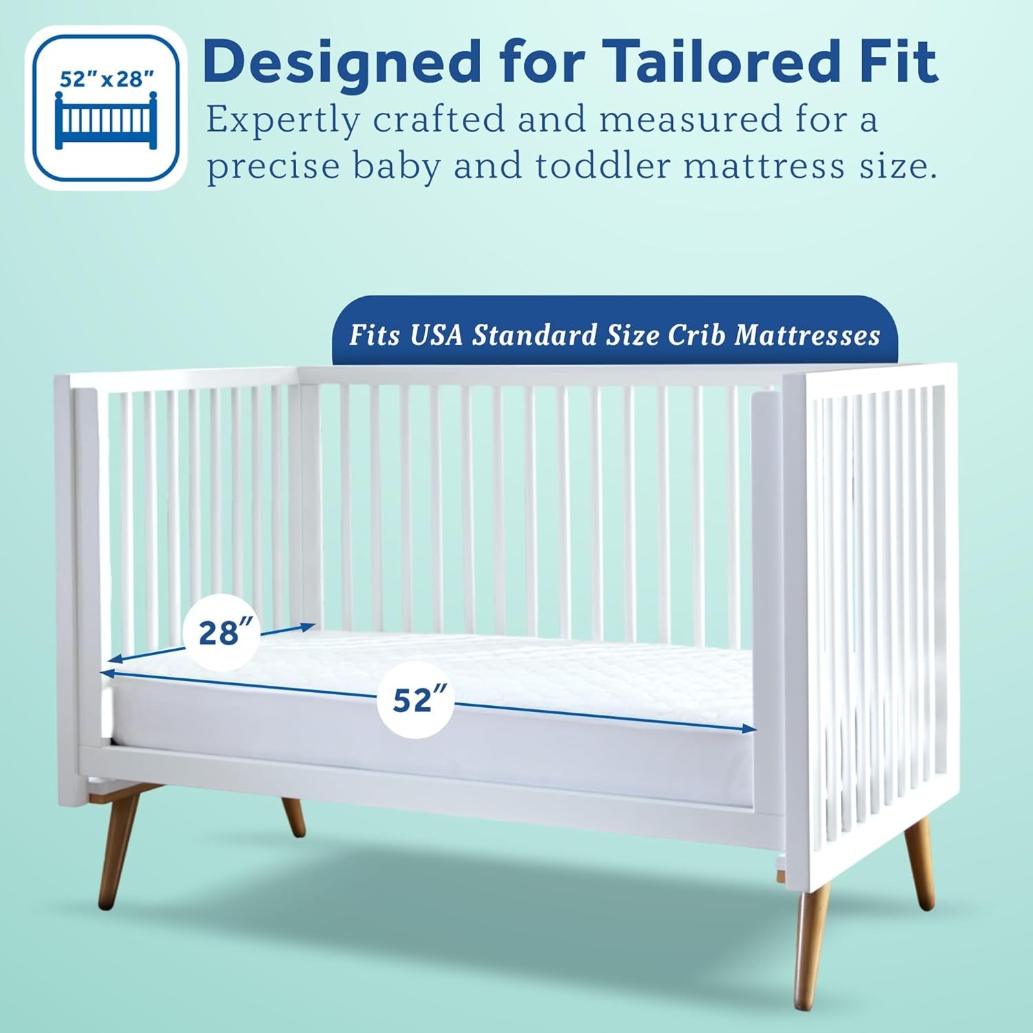 Sealy Baby SafetyCase Breathable Waterproof Crib Mattr Protector Pad,