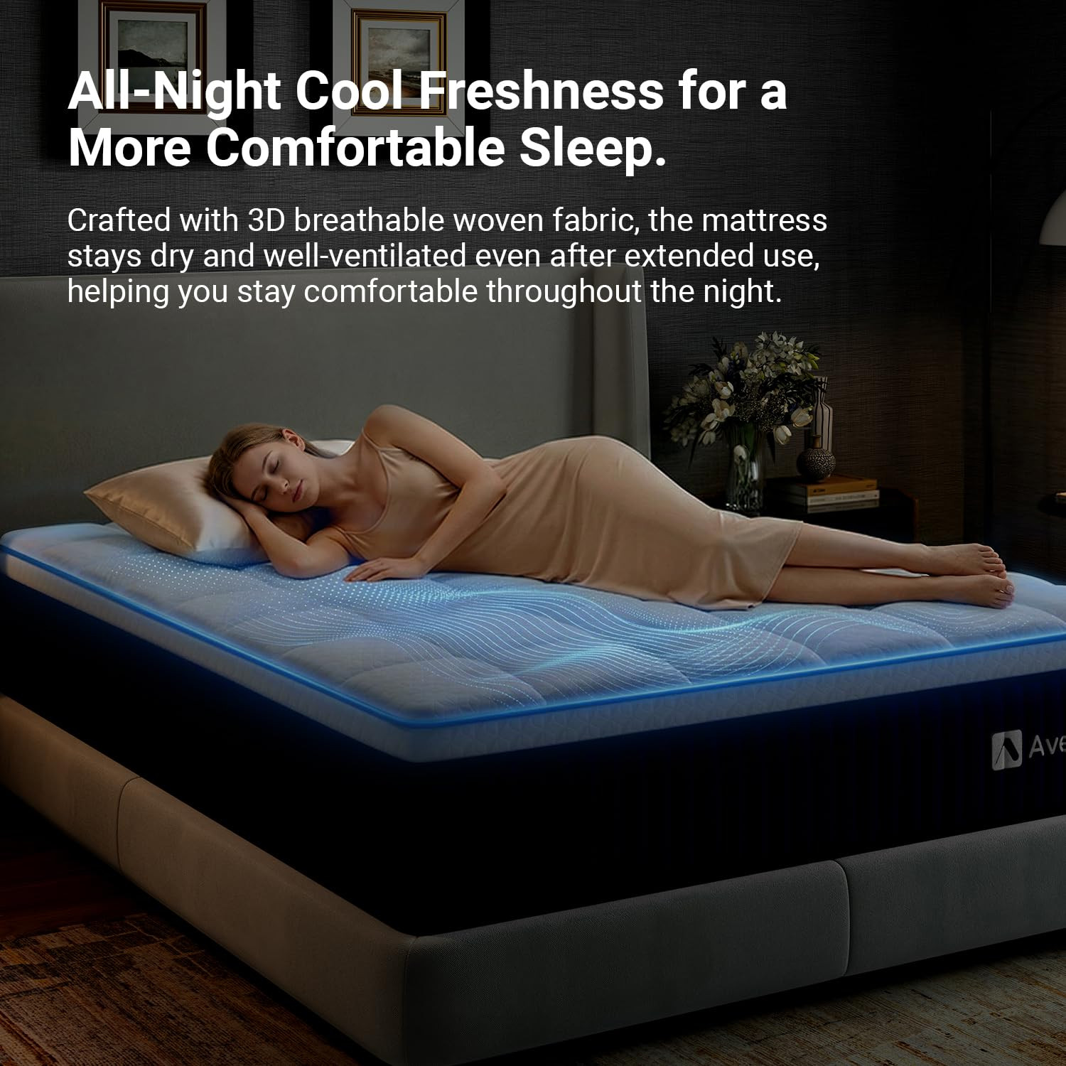 12″ Queen Hybrid Mattress with Gel Memory Foam & Smart Coil Support