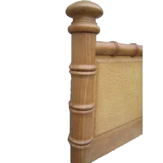 Tommy Bahama Style Solid Queen Bed Head Board Foot Board and Rails