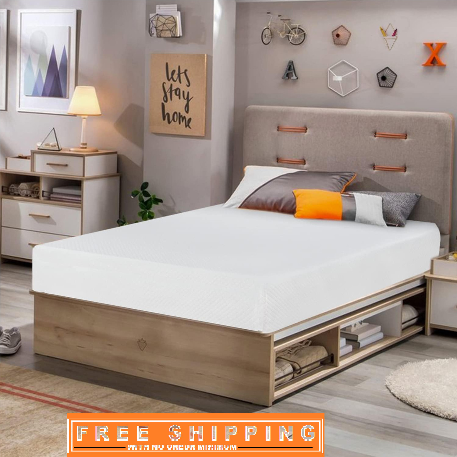 8″ Twin Gel Memory Foam Mattress | Medium Firm | CertiPUR-US | Cooling | Boxed