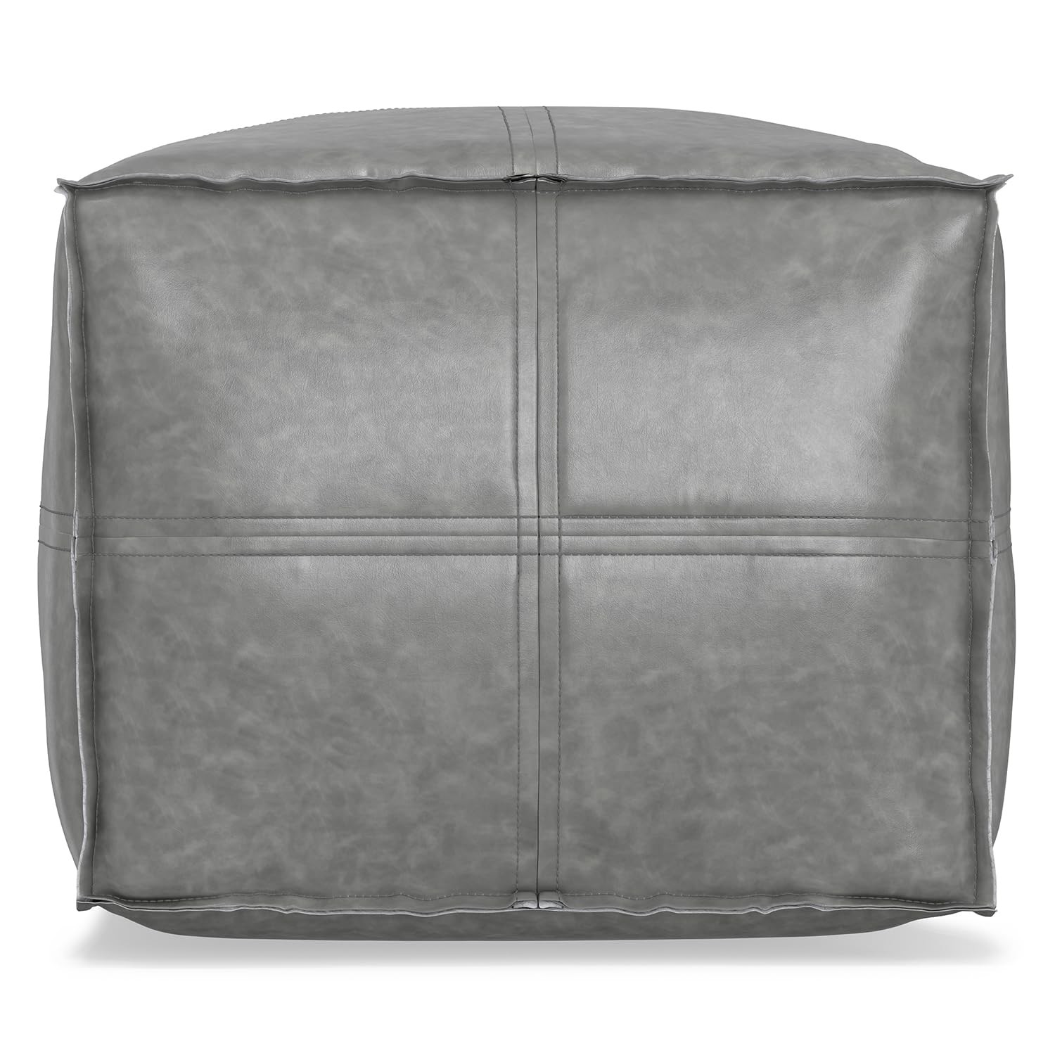 Simplihome Brody – 18 Wide X 14 High Upholstered Vegan Leather Ottoman