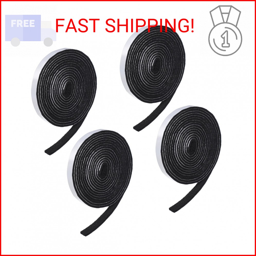 Zonon 4 Rolls 120 Inch Felt Strip with Adhesive Backing Felt Tapes Furniture Str