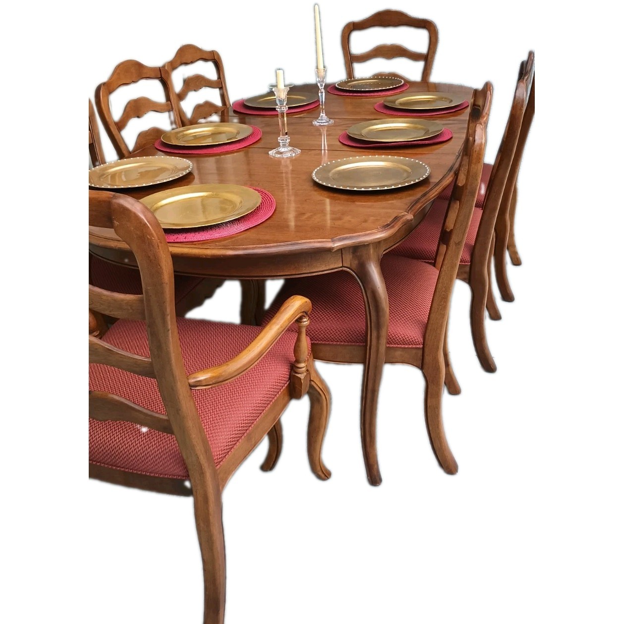 Ethan Allen Dining Room Table Solid Birch 66″ long or 102″ in French Provincial
