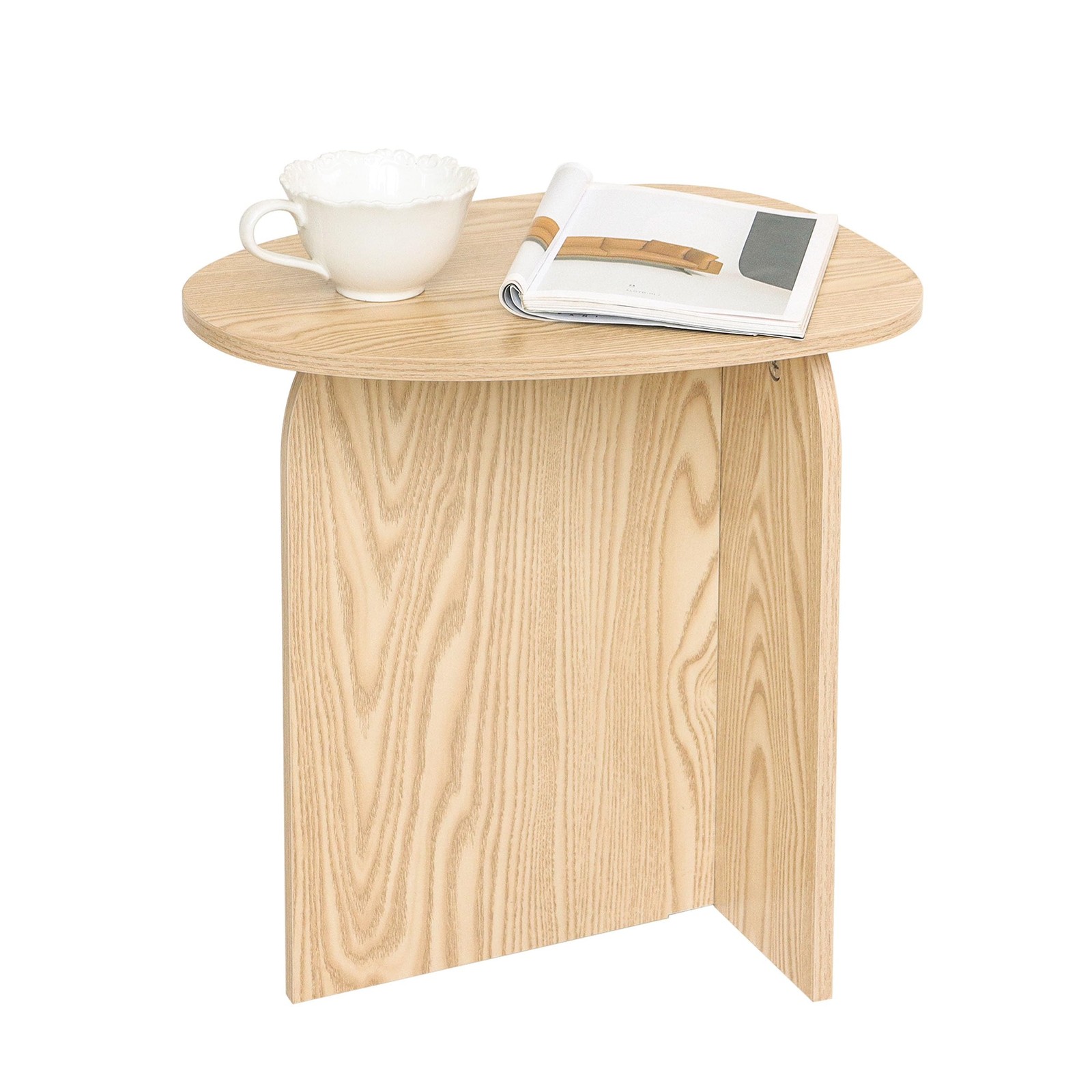 AWASEN Small Side Table, 15.75 inches x 11.8 x inches, Natural