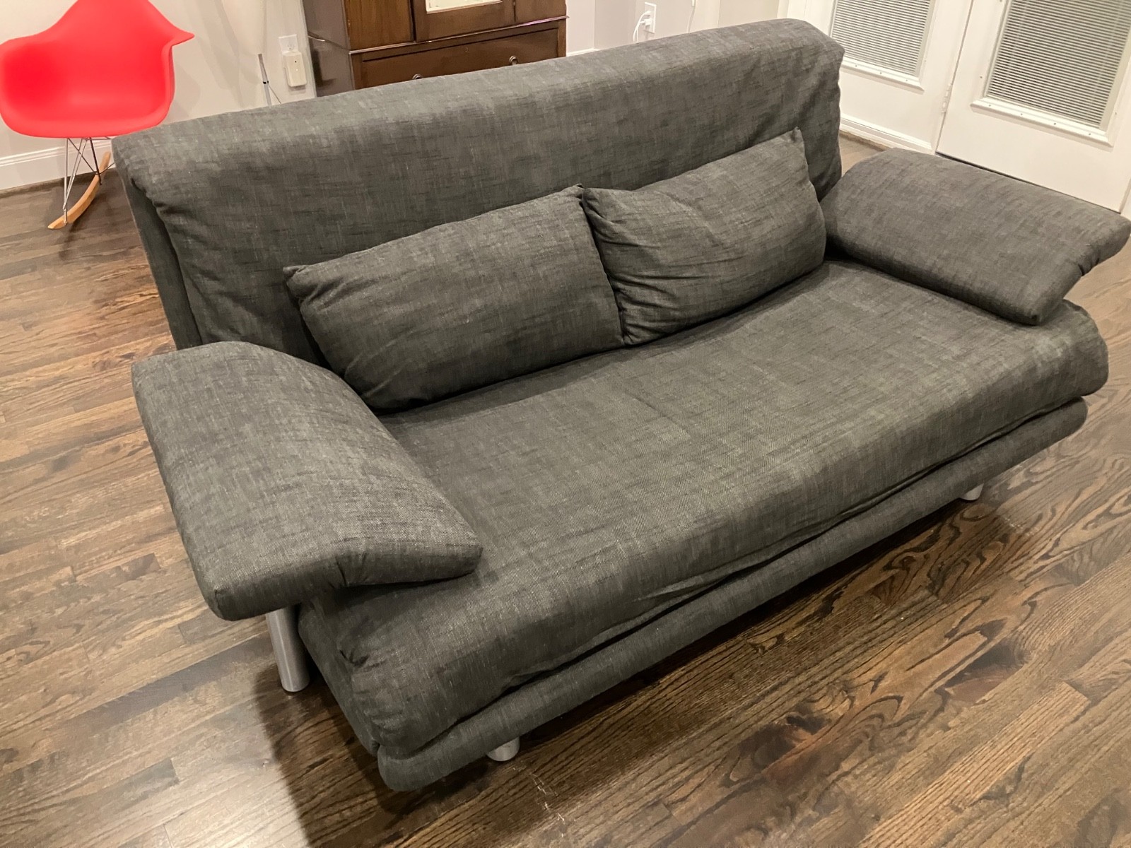 Ligne Roset Multy Sofa Bed with Arms in Gray