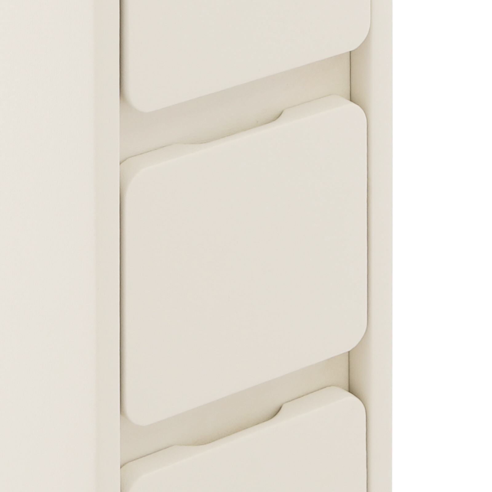 Bedside Cabinet With 3 Drawers,40*20*58 Cm Narrow Nightstand For Bedroom