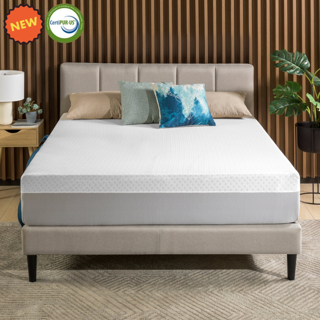 10″ Colchones King Size Espuma 10 Pulgadas Memory Foam Mattress Hybrid Spring