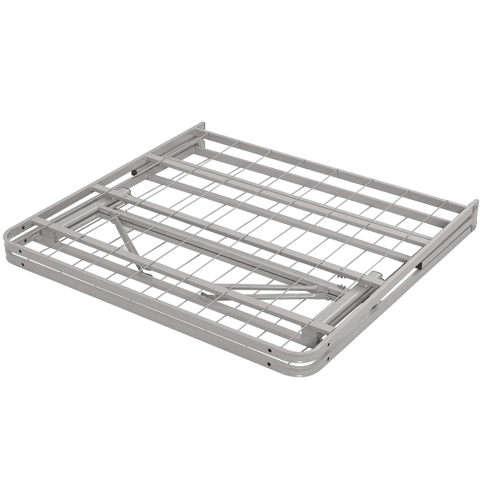 Modway Horizon Replaces Spring-Folding Metal Mattress Bed Frame Twin Gray