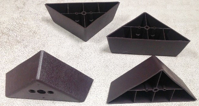 Z700 Furniture Legs Feet Sofa Couch Chair Ottoman Plastic Triangle 4 legs